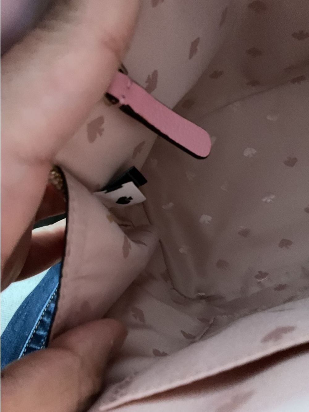 kate spade Pink Dome Satchel with Gold Logo - Picture 7 of 12